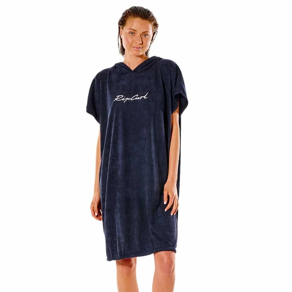 RIP CURL 2022 Womens Script Hooded Towel GTWFM1 - Black