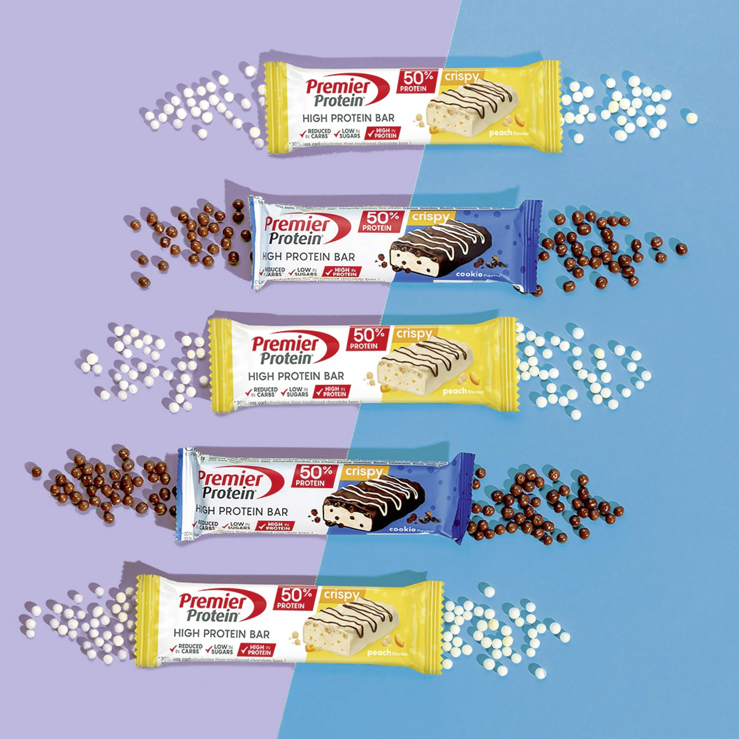 Premier Protein High Protein Bar 50%+Crispy Cookie 16x40g