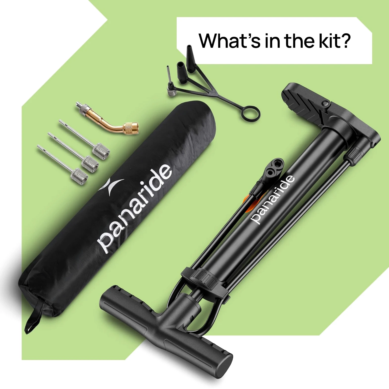 Bomba de suelo para bicicleta, inflador avanzado de neumáticos de bicicleta, bomba de aire manual para bicicleta con válvulas Presta y Schrader dobles, bomba de mano para bicicleta, adecuada para