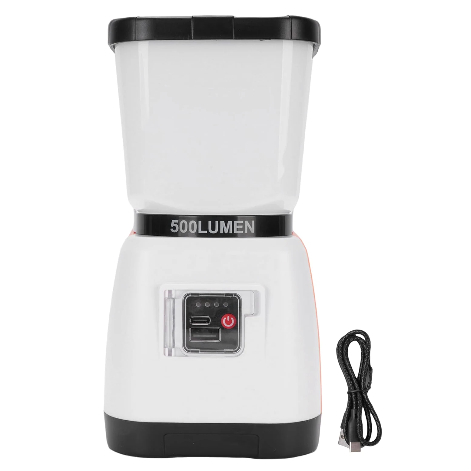 Aramox Linterna de Camping Recargable ABS 6000mAh Manivela Bateria Doble