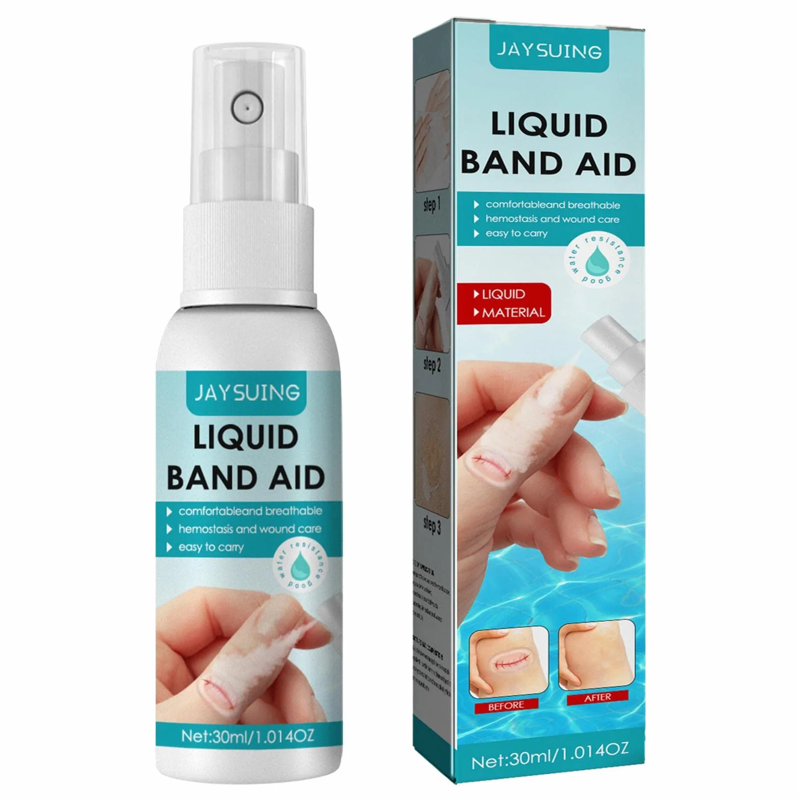 Yeso Líquido Bandage Spray 30ml Impermeable Transpirable Secado Rápido Película Protectora Heridas