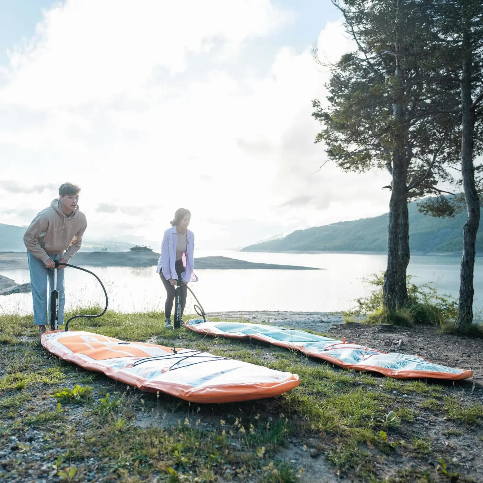 Aqua Marina Pure Air Coast SUP Board - Juego de surf hinchable