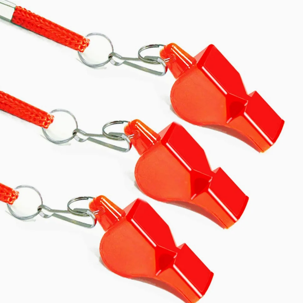 Silbato de emergencia profesional Fya, 3 silbatos de emergencia con cordón, silbato muy fuerte, perfecto para salvavidas, supervivencia, autodefensa