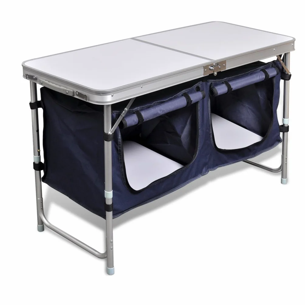 Anself Armario Plegable para Camping con Marco de Aluminio