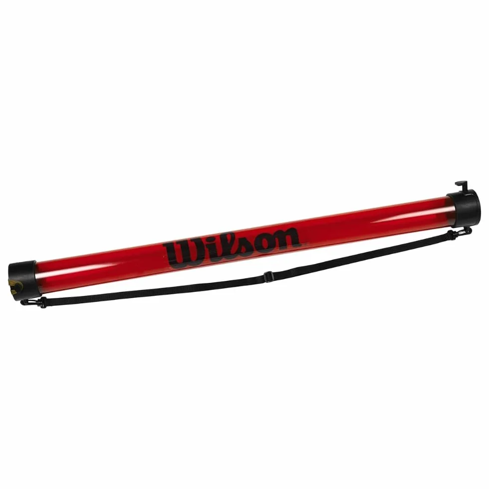Wilson Tubo recogepelotas, Ball Pick Up Tube, Contiene hasta 18 Pelotas, Rojo, WRZ323800