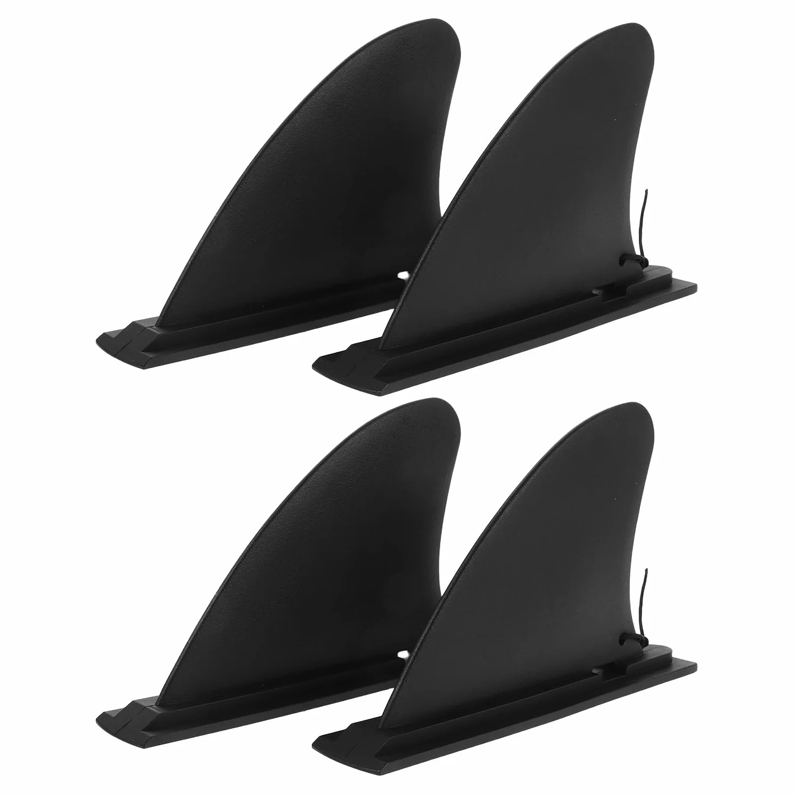 Mikikit Accesorios para Tablas de Paddle Surf y Kayak, Juego de 4 Aletas Desmontables de 4,5 Pulgadas, Diseño Hidrodinámico y Sistema de Fijación Rápida para Aguas Poco Profundas