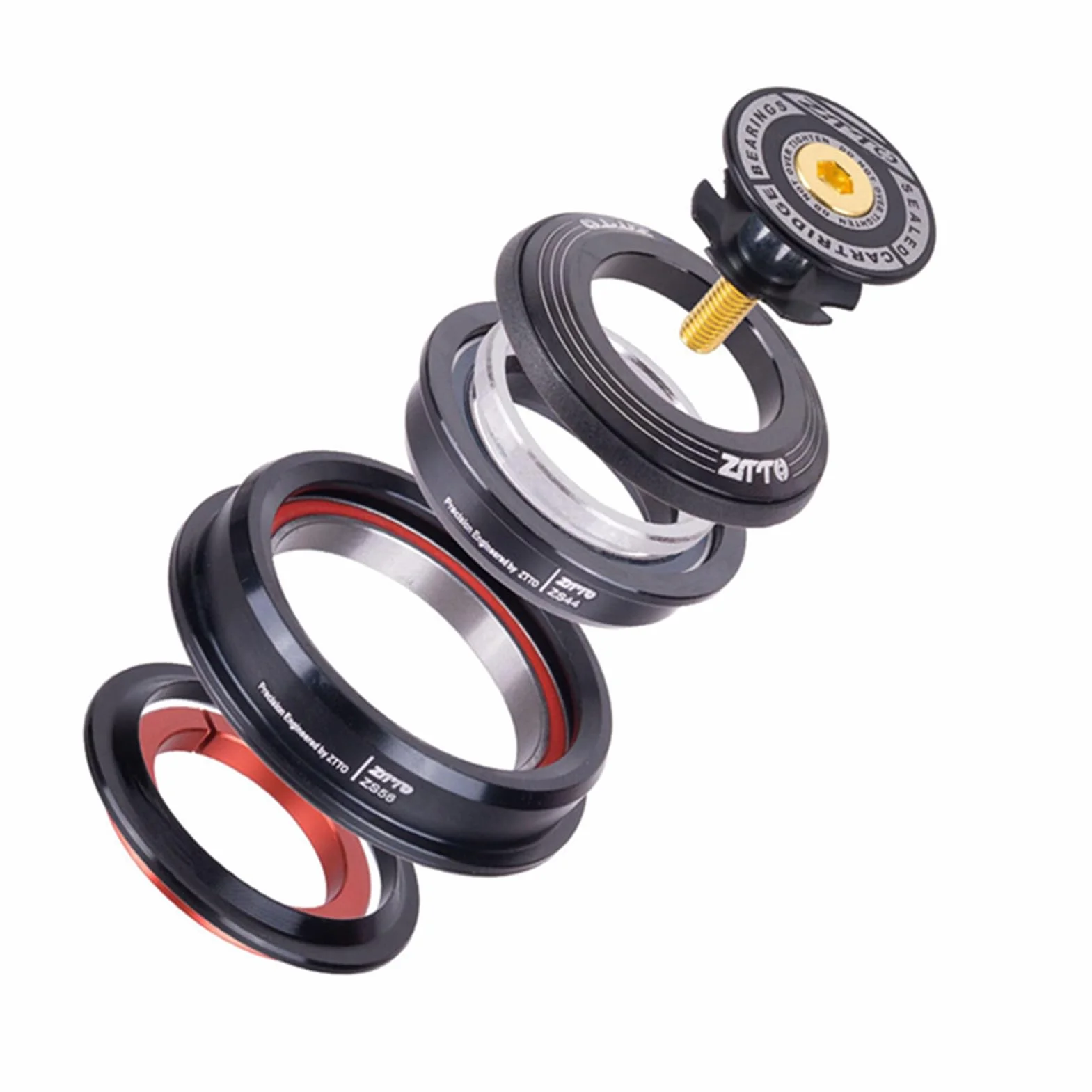 Rodamiento de Auriculares de Bicicleta 4456ST, Horquilla Tubo Recto Cónico, Bicicleta Montaña Carretera