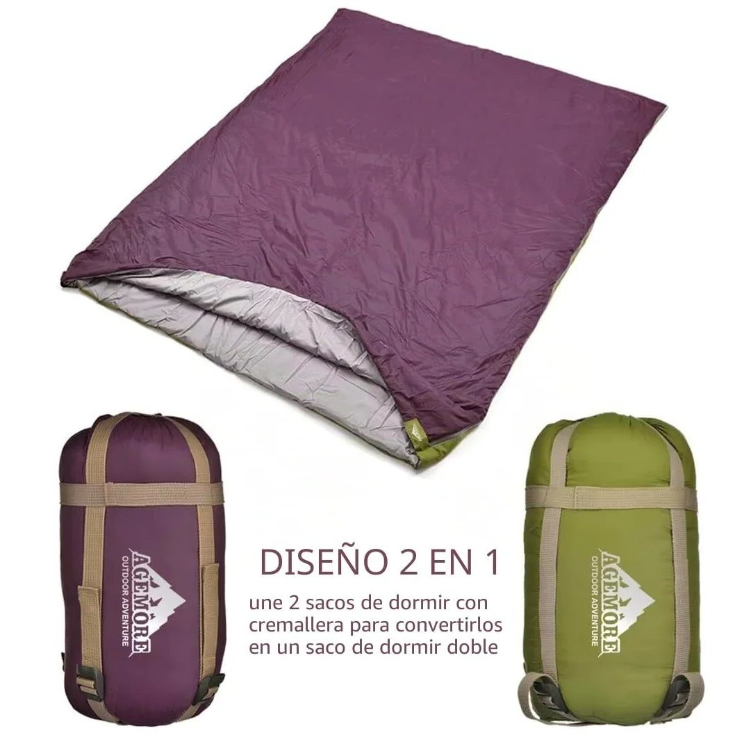 Envelope Saco de Dormir para Camping Viajes Senderismo Multifuntion Ultraligero