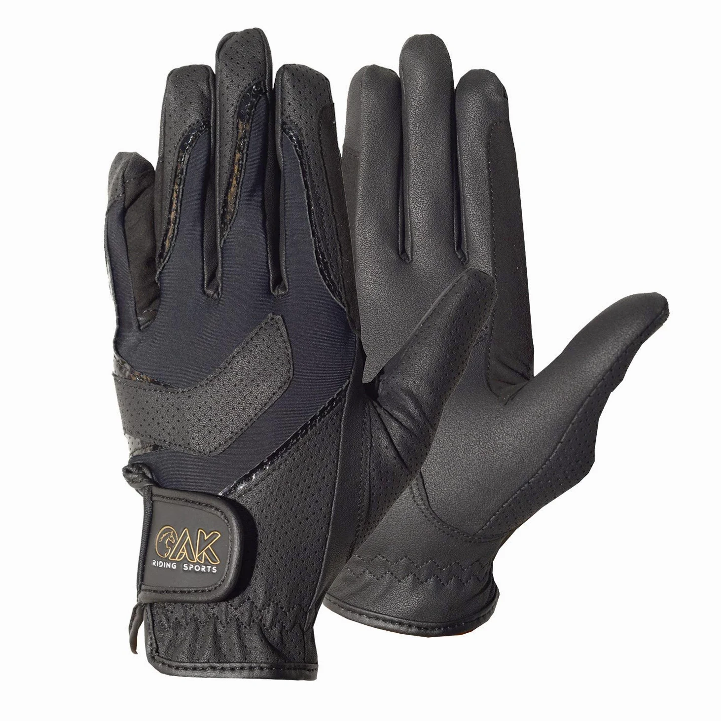 AK AKRS-6227 - Guantes de equitación transpirables para todas las estaciones, unisex, elegantes y elegantes