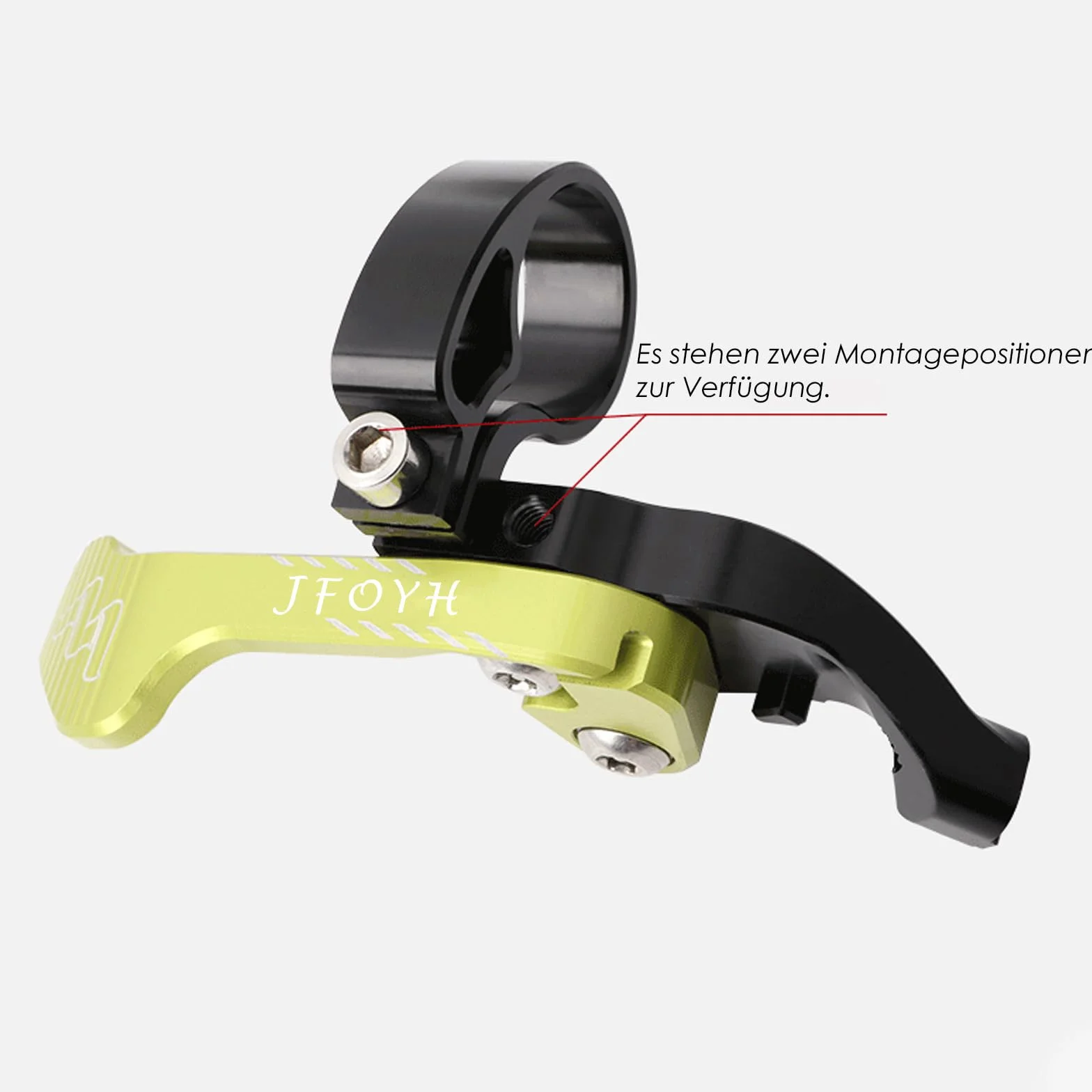 Palanca Remota para Tija Plegable MTB – Compatible con Tijas Telescópicas de Guiado Interno y Externo, Montaje 22.2 mm, Ligera y Anodizada para Bicicleta de Montaña