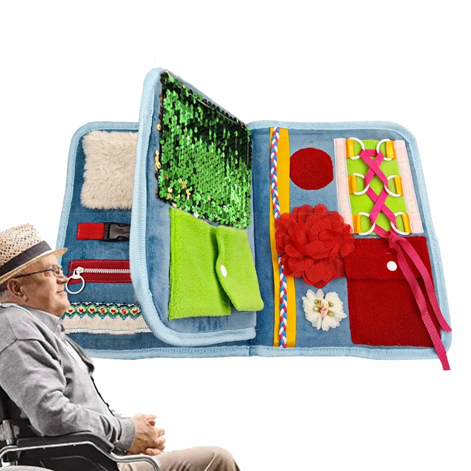 Manta para la demencia calmante y reconfortante para personas mayores Alzheimer