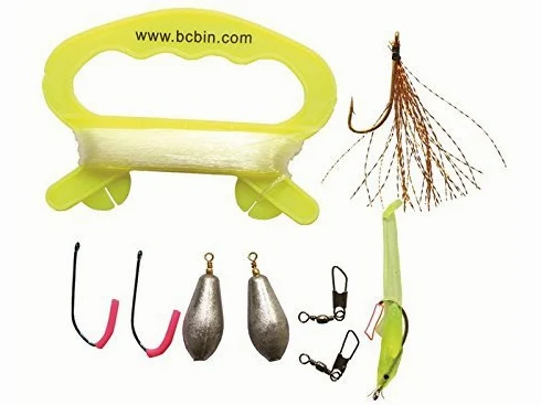 Survival Fishing Kit - Compact Kit For Campers/Hikers (10 Pieces) by BCB International