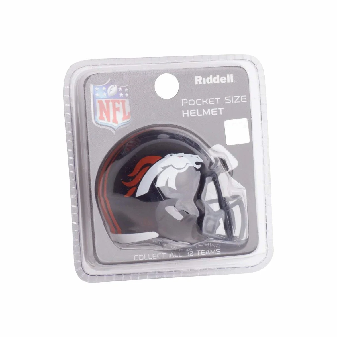 Denver Broncos NFL Riddell Speed Pocket Pro Micro - Casco de fútbol (tamaño Mini)