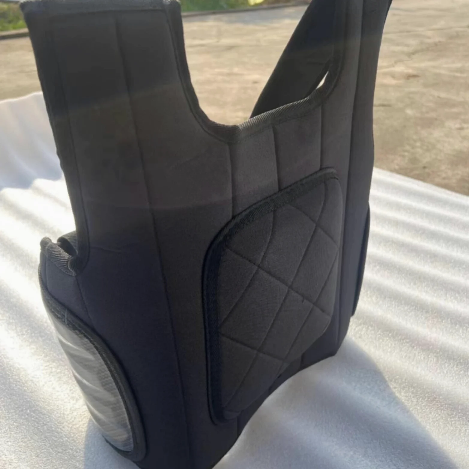 Chaleco Protector Karting Graneado Protector Pecho Costillas Tirantes Anchos Deportiva