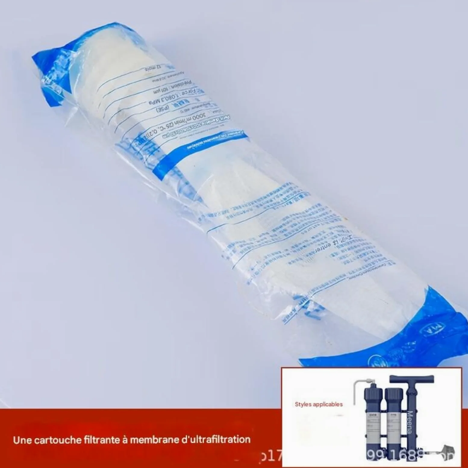 Purificador de agua portátil, a presión para una persona, doble filtración, agua potable al aire libre, altura de succión de 2 metros, gran capacidad, filtro de impurezas y aguas residuales, 1 unido