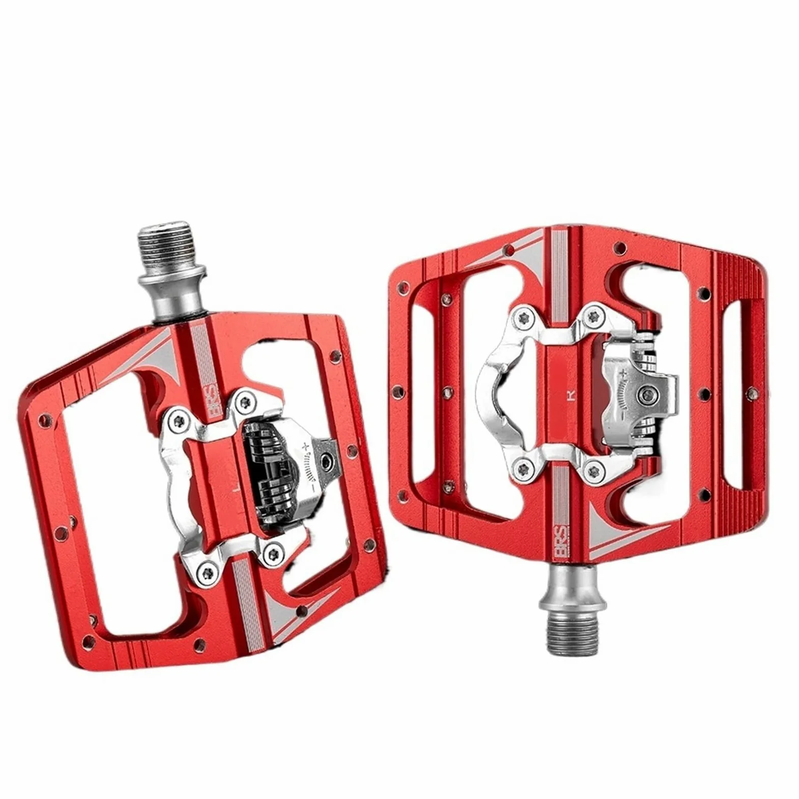 Genérico Compatible con el Juego de Pedales automáticos RACEWORK MTB, Pedales de Plataforma con medidor de Potencia de Doble función con Clip Lateral único,Piezas