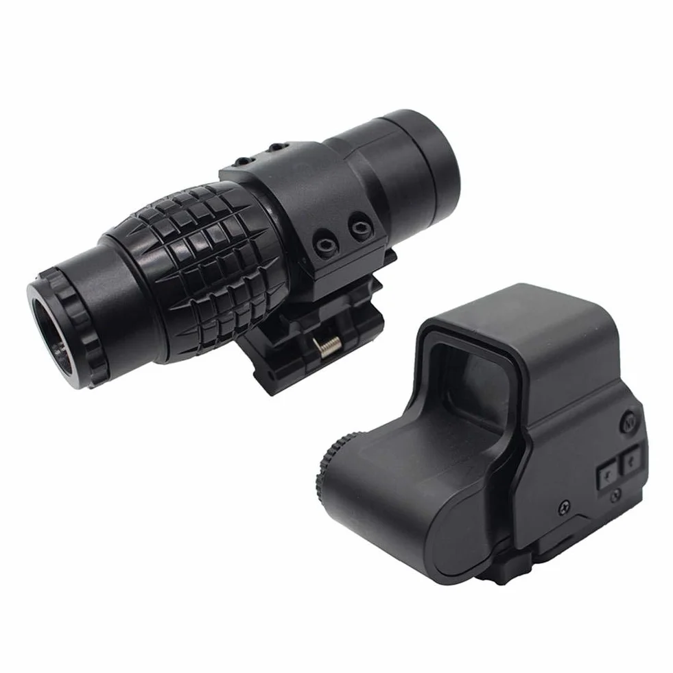 Brownrolly 3X Holographic Sight Magnifier - Instrumento portátil para la Entrada de señales al Aire Libre