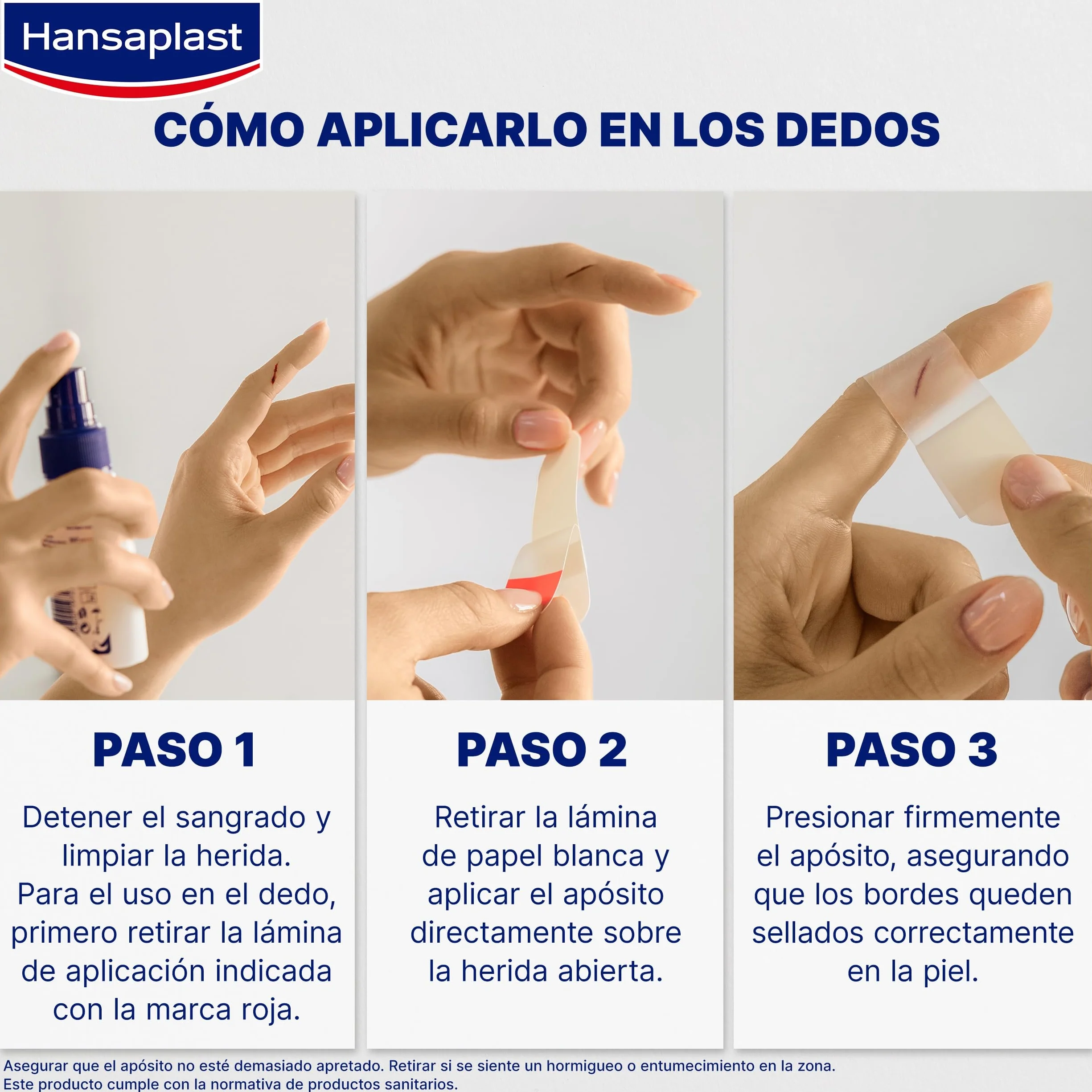 Hansaplast Apósitos Hidrocoloides S 10 Impermeables Curación Rápida Dedos Ultrafinos Flexibles