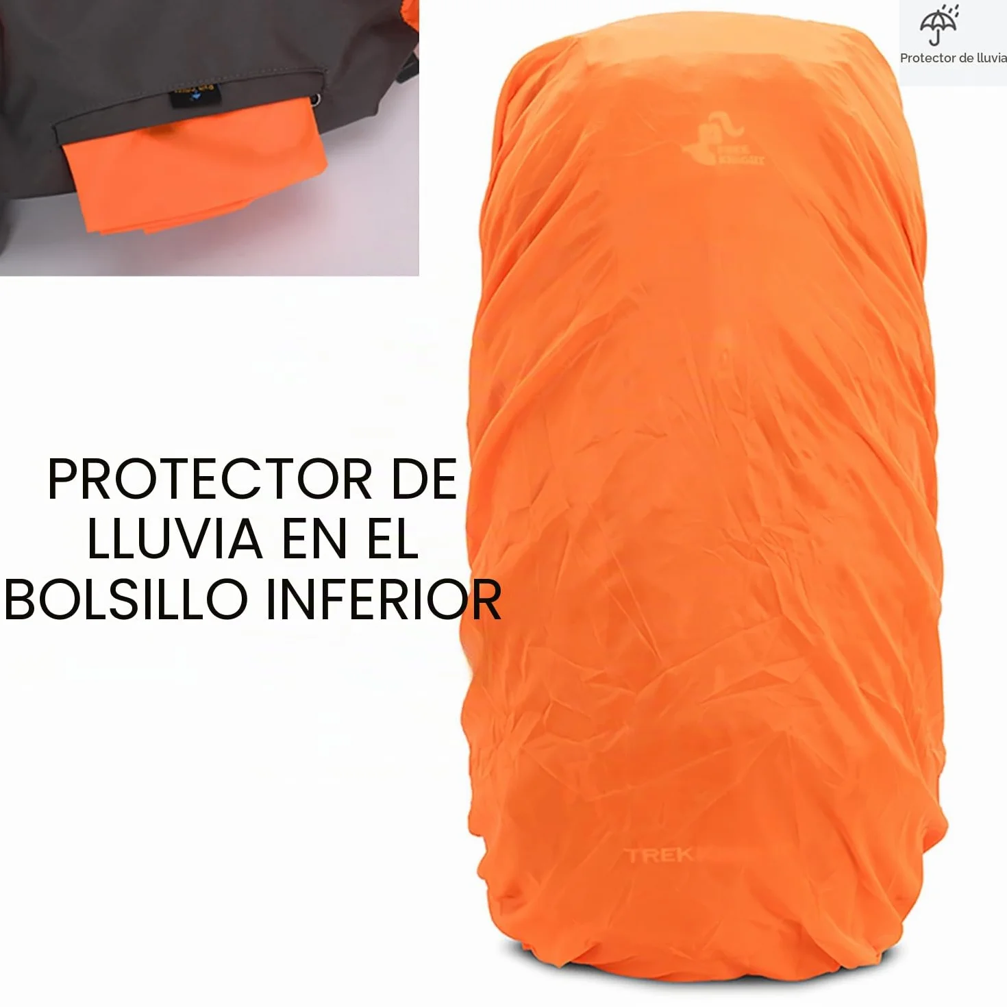 Bseash Mochila de senderismo ligera impermeable de 60L con cubierta de lluvia, mochila deportiva al aire libre para escalada acampar y turismo