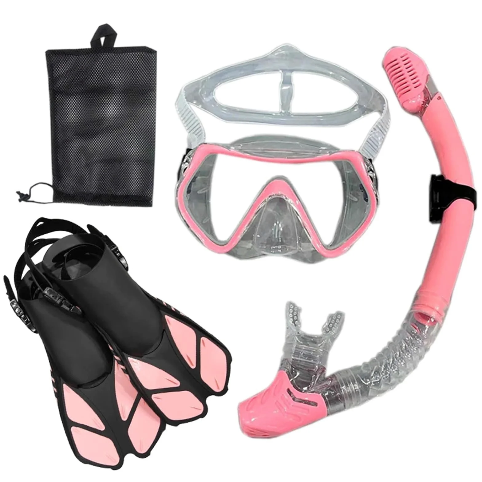 Máscara de Snorkel Máscara y Gafas de Buceo con Tubo de respiración, Conjunto de Tubo de natación para Adultos Unisex Kit de de Buceo(Yellow)