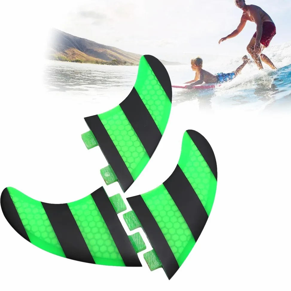 3 piezas de aletas de surf, tabla de surf, aletas, aletas, kayak, aleta, para canoa, surf, kayak Artículos De Natación