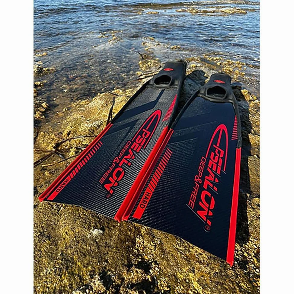 EPSEALON Aletas Carbone Pulsar T700 (Hard) Caza bajo el agua buceo apnea apnea Freediving Spearfishing Fins