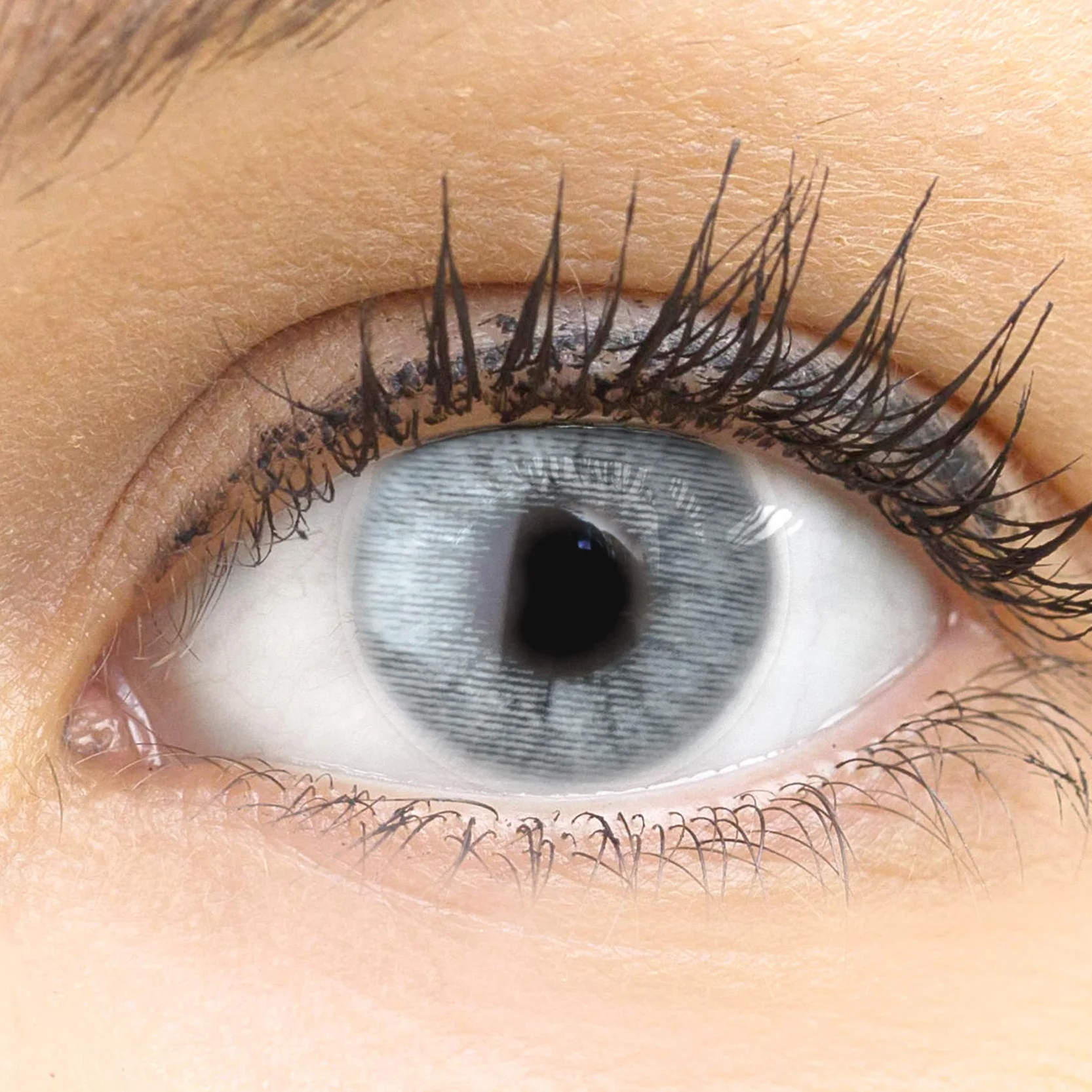 GLAMLENS Keira Blue lentillas de colores azules 1 par 90 Días Sin Graduación hidrogel de silicona