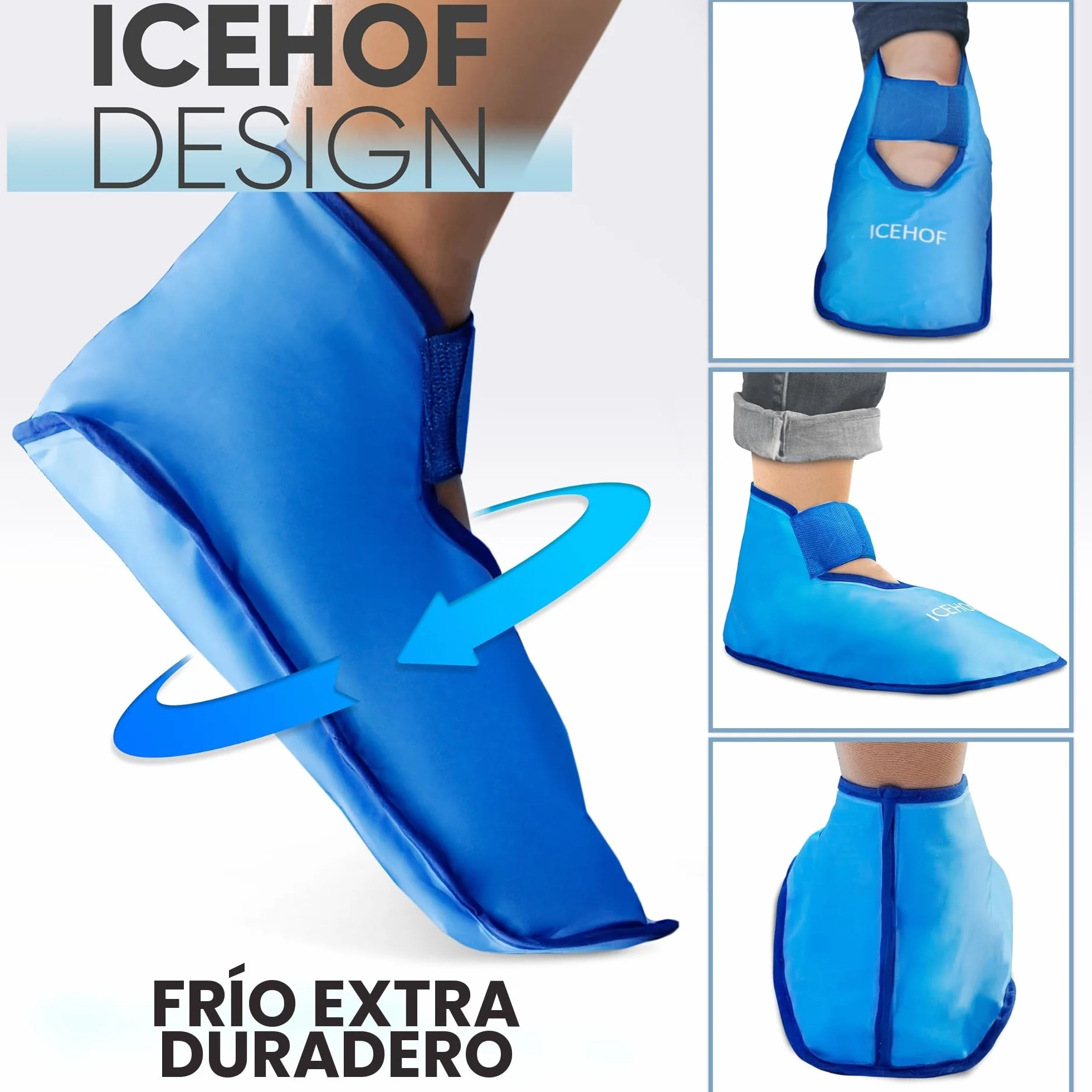 ICEHOF Calzado de refrigeración con gel para terapia de frío para pies, dedos, quimioterapia, reumatismo