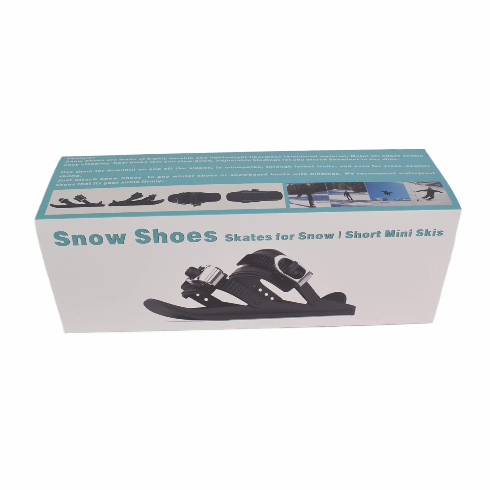 Patines de esquí para adultos, zapatos de esquí cortos de invierno para exteriores, raquetas de nieve antideslizantes para principiantes, viajes, adultos, profesionales, hombres, atletas, actividades