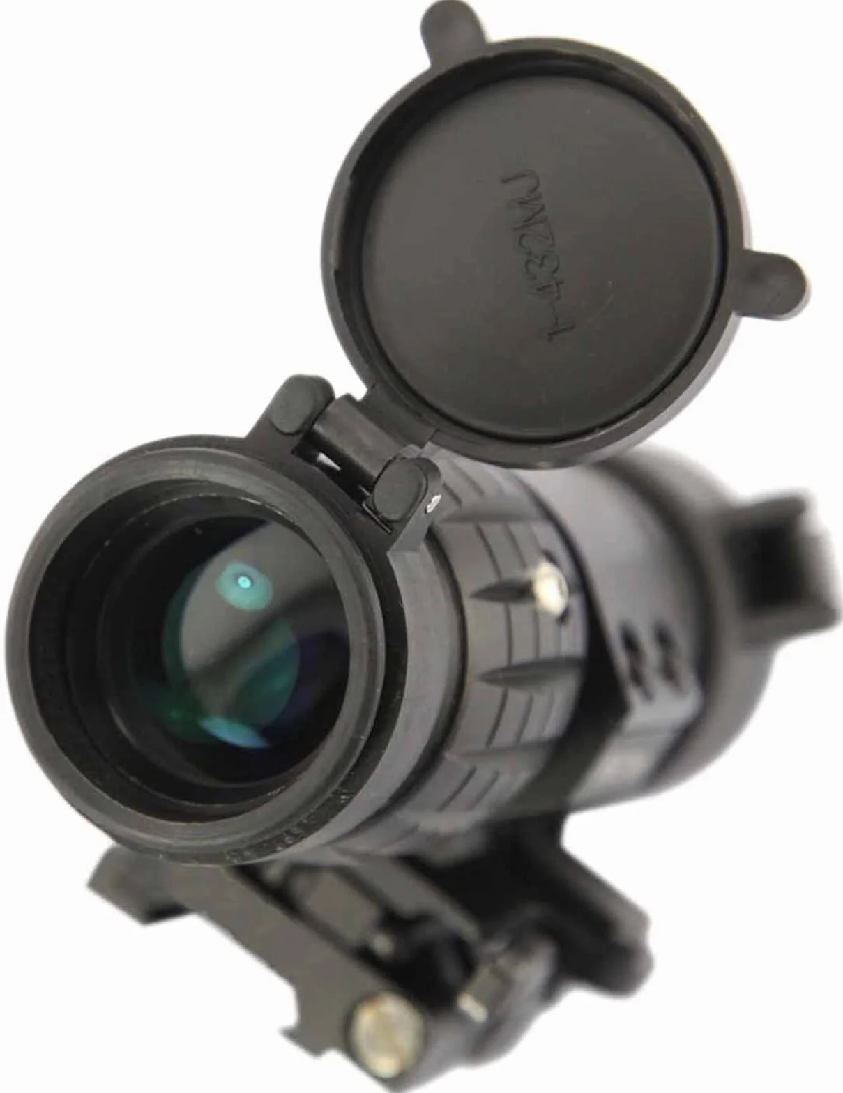 3X - Lupa de Alcance con Vista abatible a un Lado, desmontaje rápido, Compatible con riel Picatinny Weaver de 20 mm