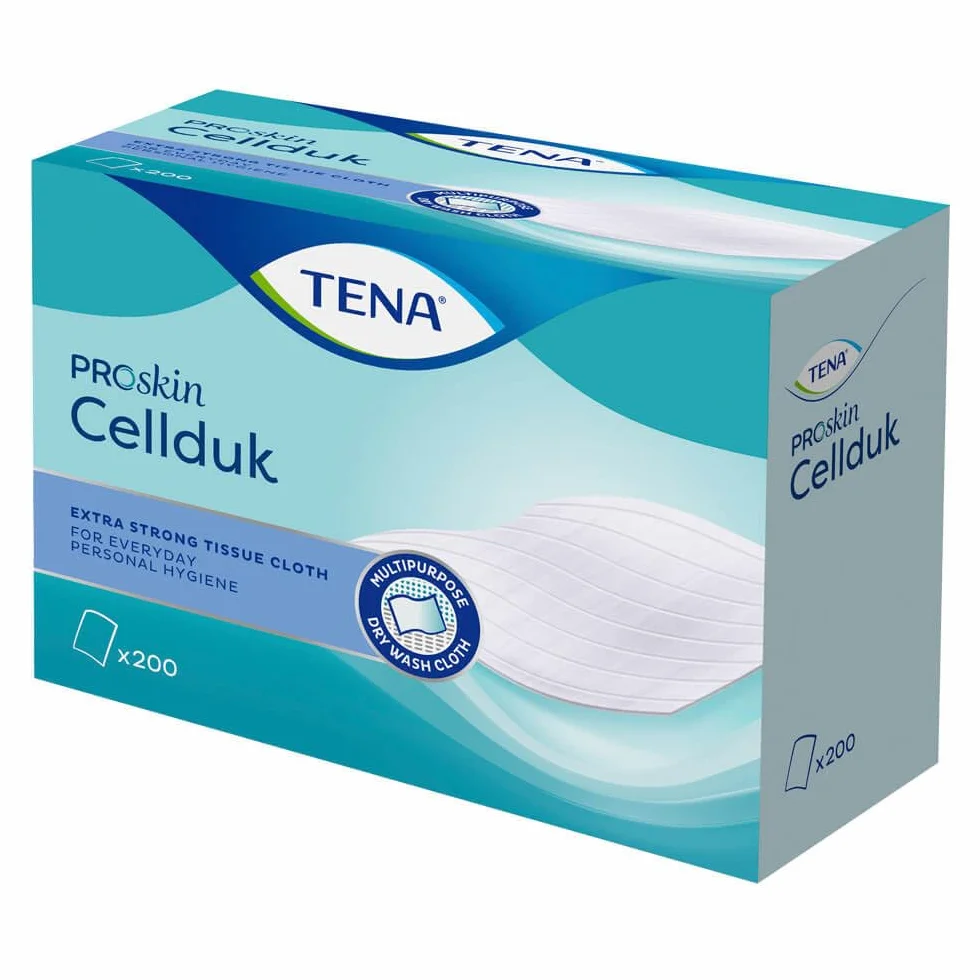 TENA Cellduk Toallita de celulosa 25 x 27 cm 200 unidades