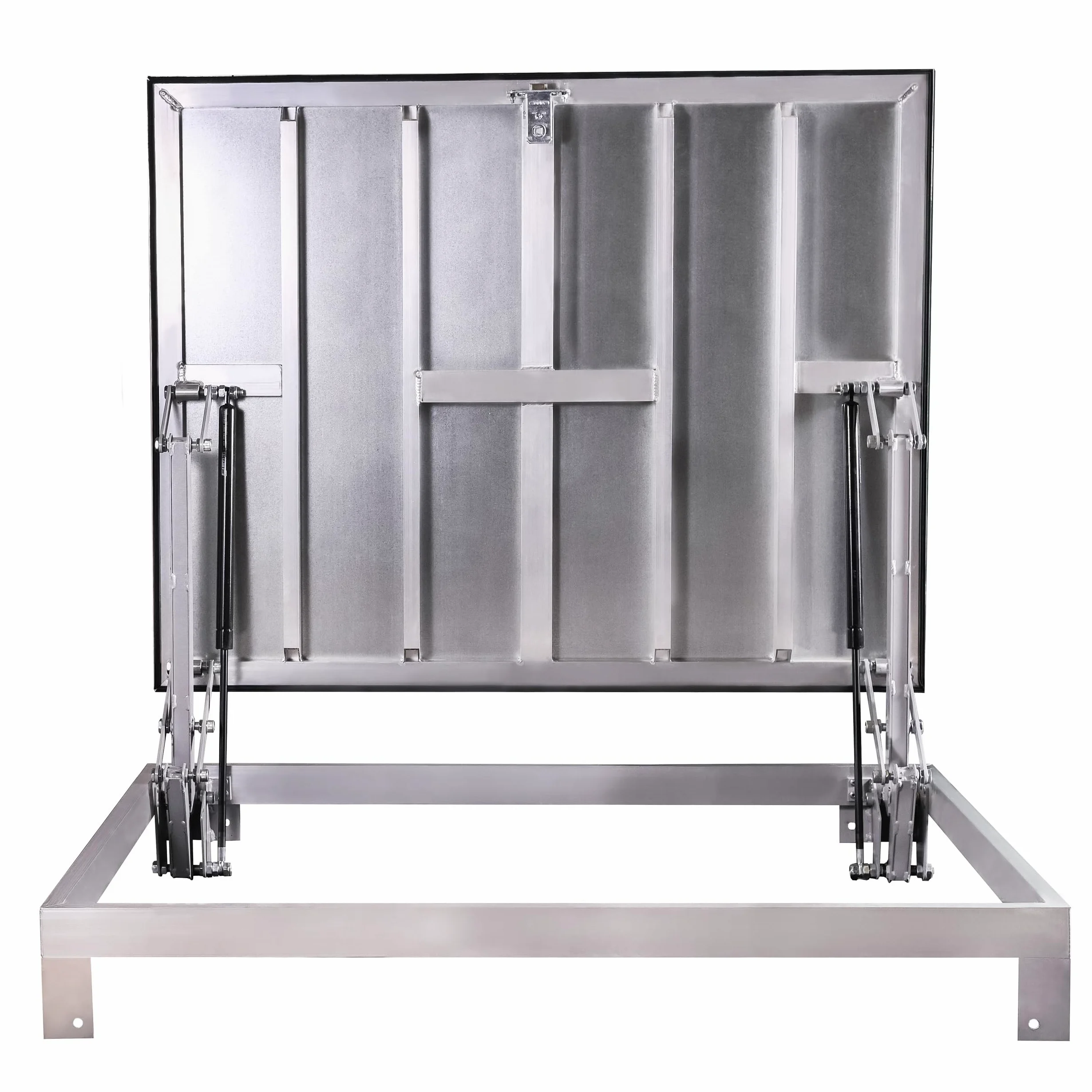 Trampilla de suelo exterior 100 x 100 cm, Tapa de Registro Panel de acceso Puerta de Inspección Tapa de Escotilla