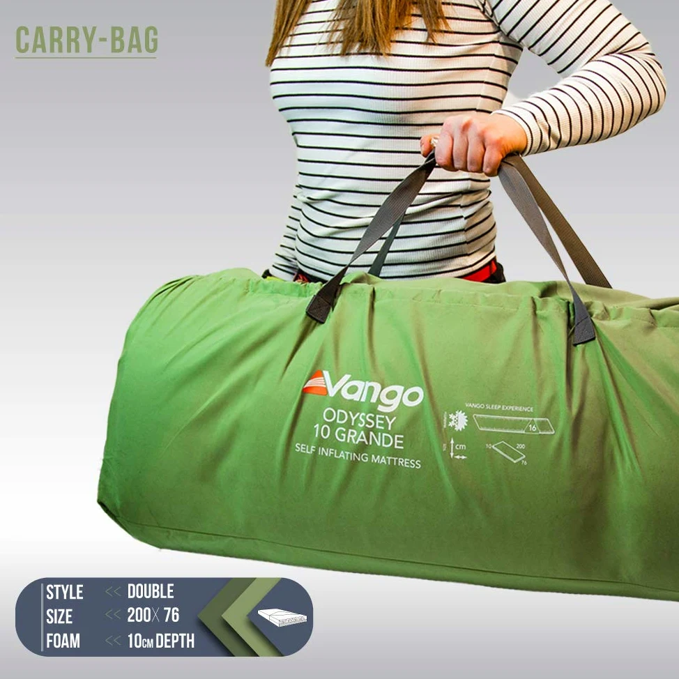Vango Odyssey Self Inflating Sleep Mat, Unisex Adulto, Epsom Green, Única