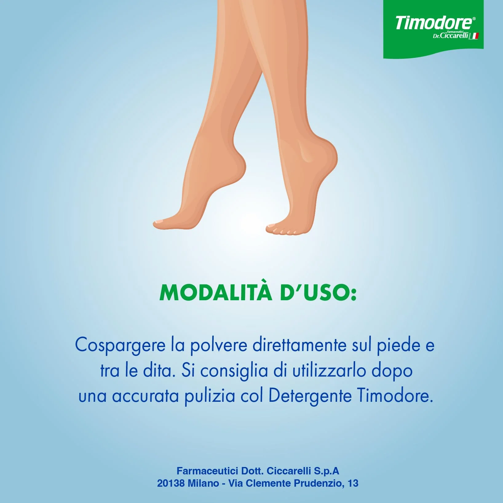 Timodore Polvo Desodorante Antitranspirante 250 gr Acción Absorbente Antibacteriana