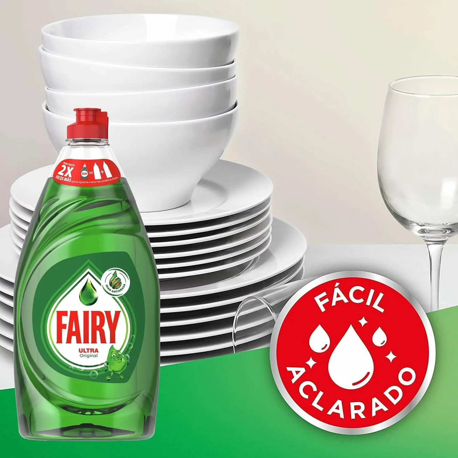 Fairy Ultra Original Líquido Lavavajillas 820ML Poder Antigrasa