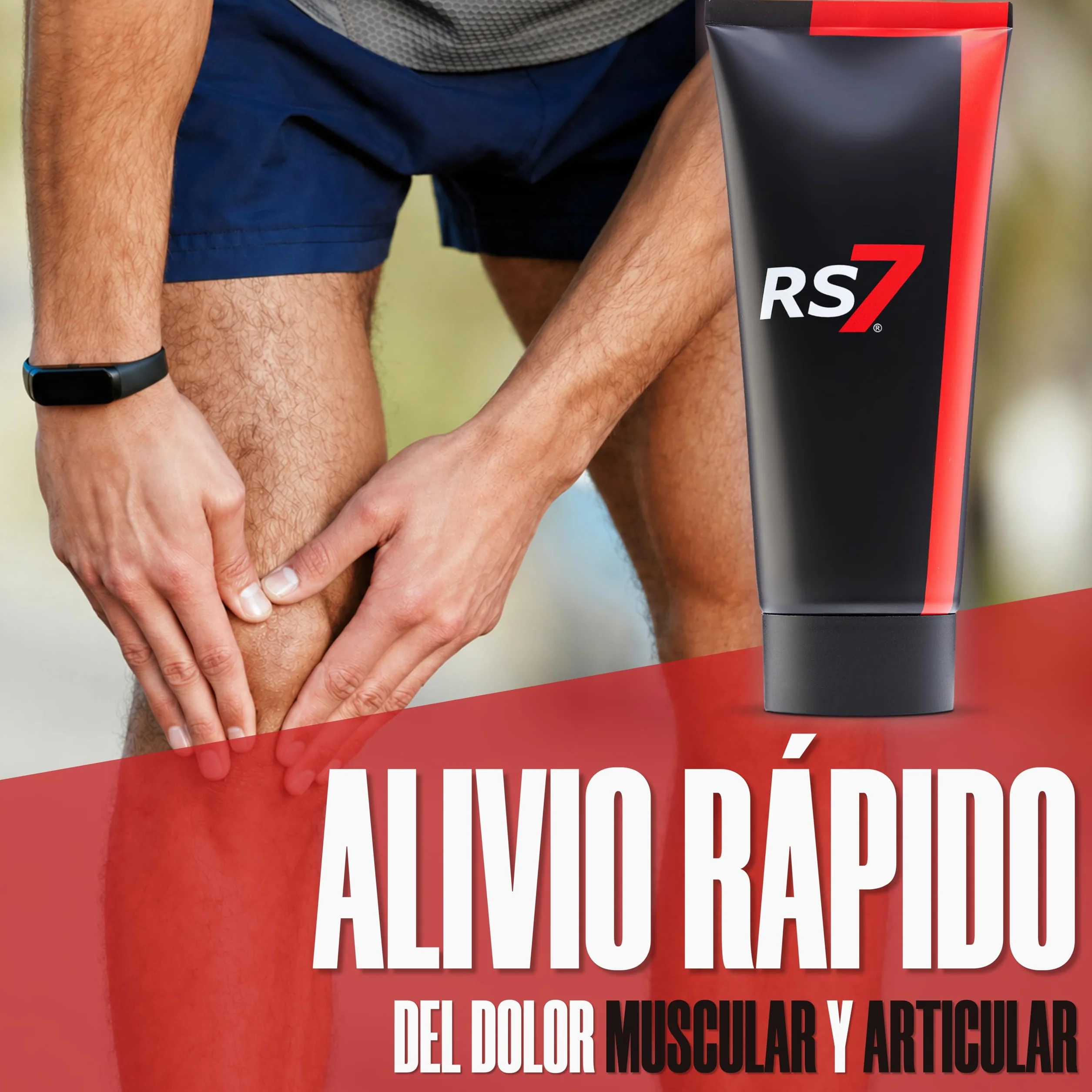 RS7 Crema Fisio Forte 200ml Gel Muscular Alivio Rápido Dolor Muscular Articular Efecto Frío-Calor