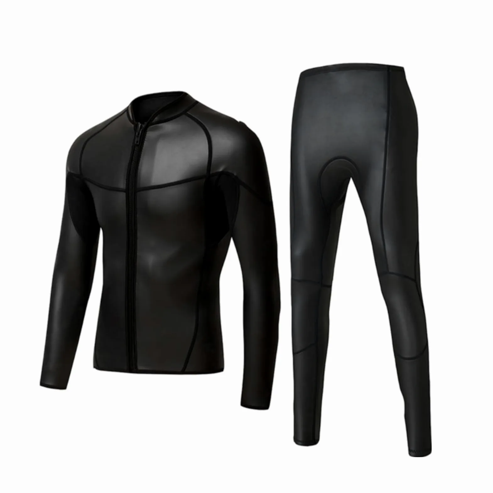 Traje Neopreno Hombre De Camiseta Ajustable Chaleco Snorkel Impermeable Chaqueta Bañador Manga Larga Adulto Surf Natacion Buceo