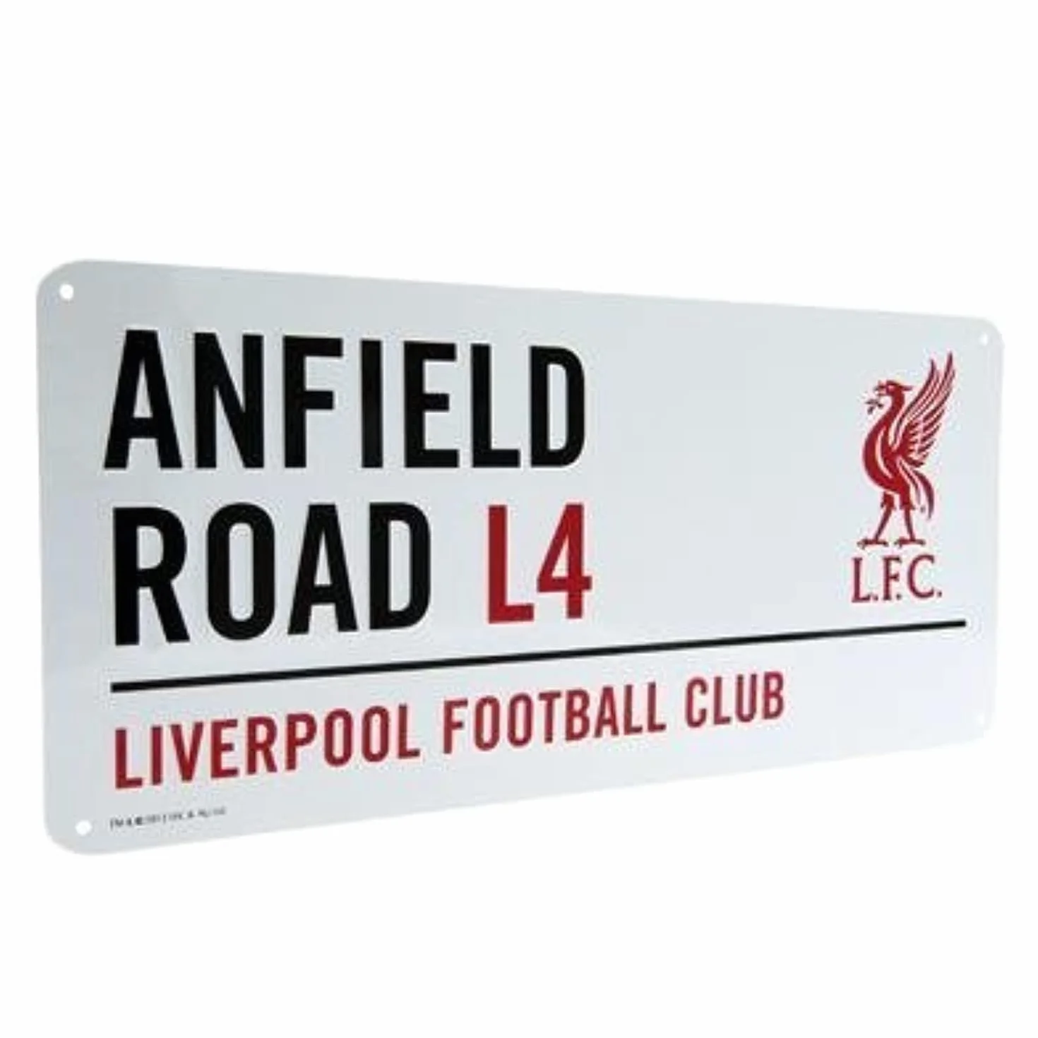 Liverpool F.C. - Placa de Calle de Ainfield Road de Metal