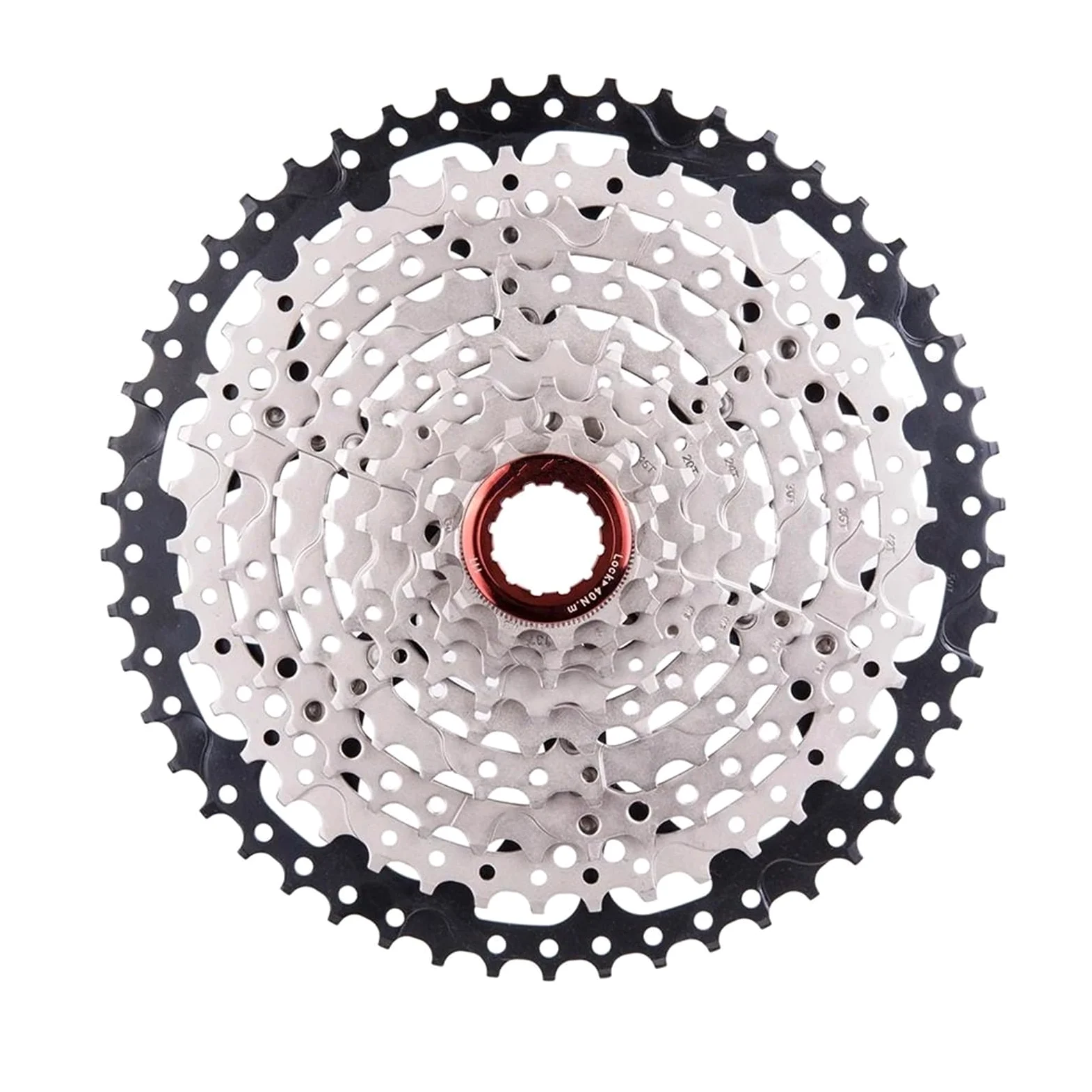 Cassettes y piñones Compatible con Cassette de Bicicleta montaña ZTTO 9 velocidades, 11-50T, relación Amplia, Rueda Libre M430, M4000 y M590 Cassette de Piñones