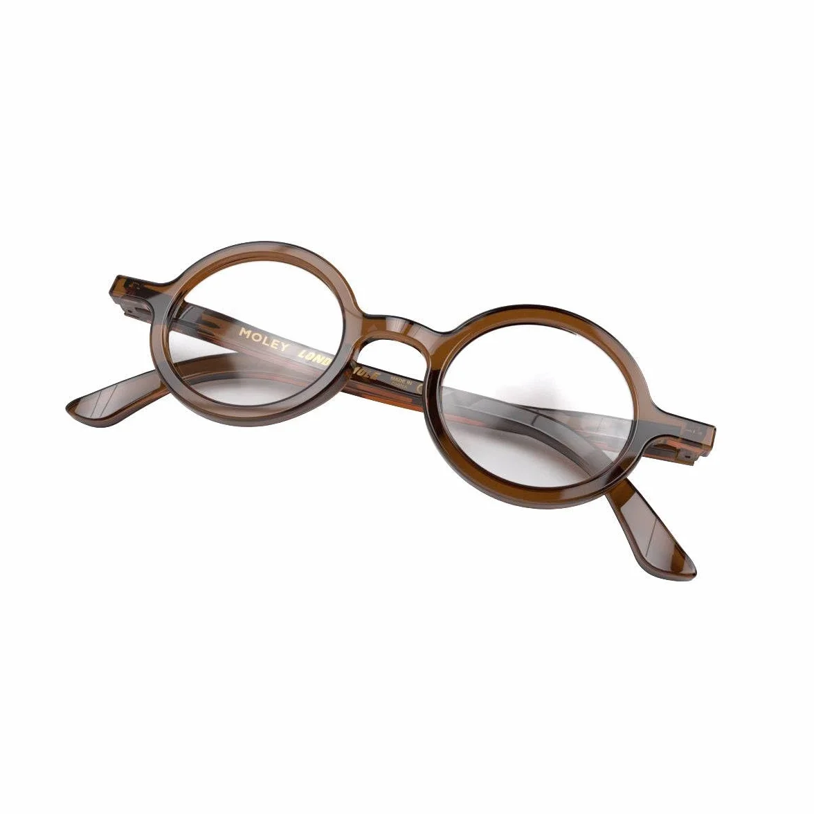 LONDON MOLE® Moley gafas de lectura redondas con bisagras de resorte