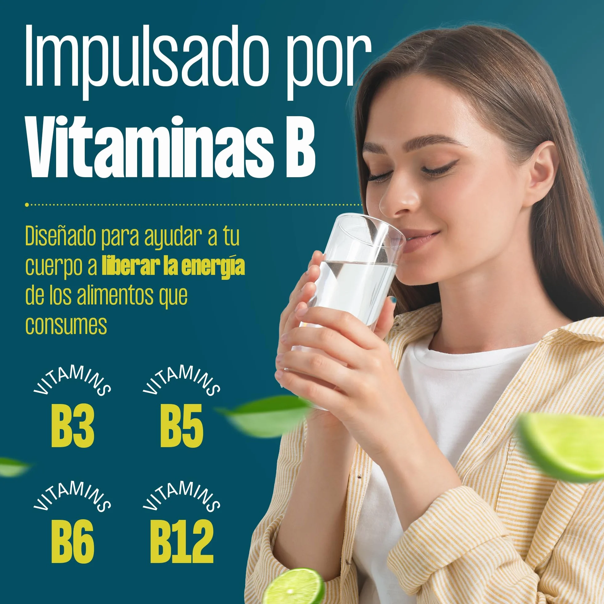 Electrolitos en Polvo 1733 mg - Hidratación Rápida y Energía al Instante, Sales Minerales con Vitaminas B y C, Sabor Lima Limón, 16 Sobres Sin Gluten