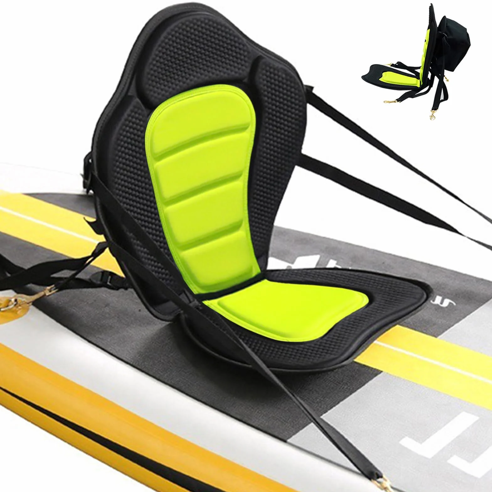 Asiento De Kayak, Asiento Kayak para Tabla Stand Up Paddle Surf, Asientos Cómodo con Correas Ajustables para Canoa, Barco De Pesca, Tabla De Remo, Kayaks Sentados En La Parte