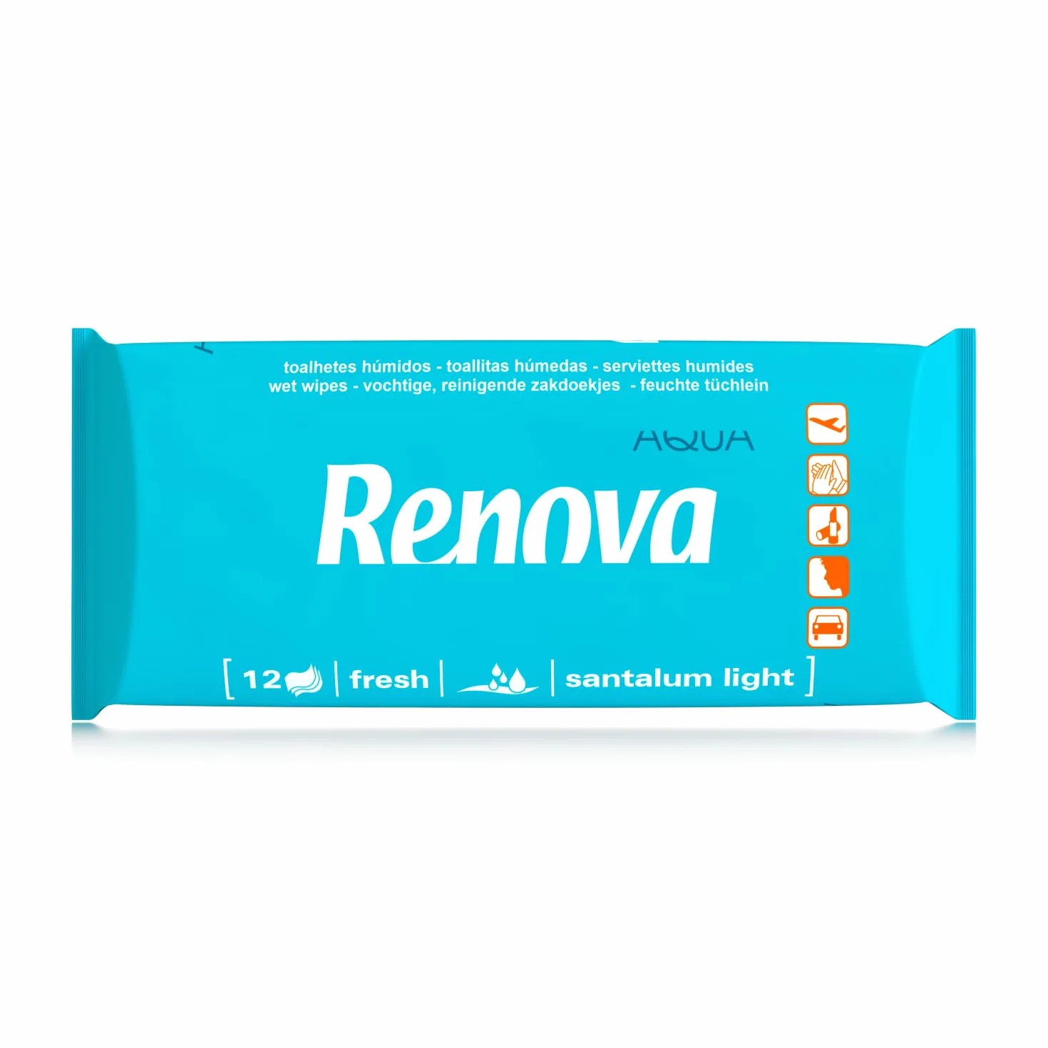 Renova Toallitas Húmedas Perfumadas - 12 Unidades