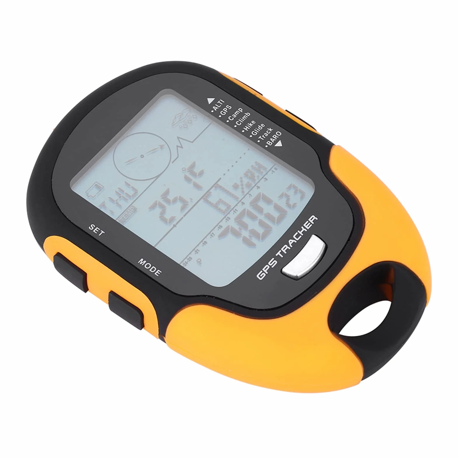 Navegador GPS de Mano, Portátil con Receptor de Navegación GPS de Navegación Dual Beidou, Barómetro Altímetro Digital Recargable por USB para Senderismo y Acampada Al Aire