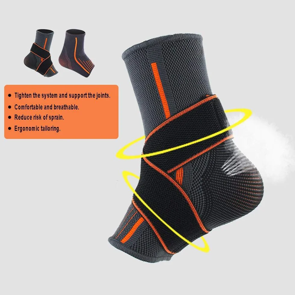 Semme Tobillera Calcetín Fascitis Plantar Compresión de Tobillo Esguince Deportiva con Soporte de Protector de Tobillos para Fitness y Alivio de Dolor de Hinchazón Tendinitis (Mujer)