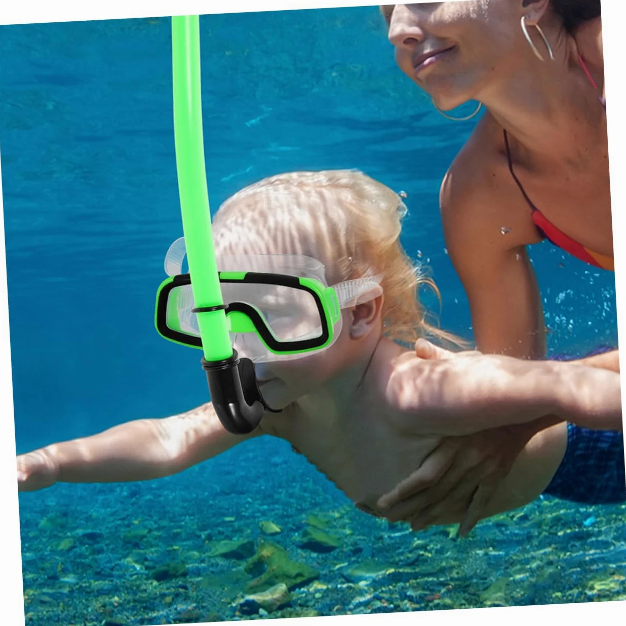 WOONEKY Gafas De Buceo Máscara De Snorkel para Aletas Cortas para Nadar Equipo De Snorkel Portátil El Mar o Piscina