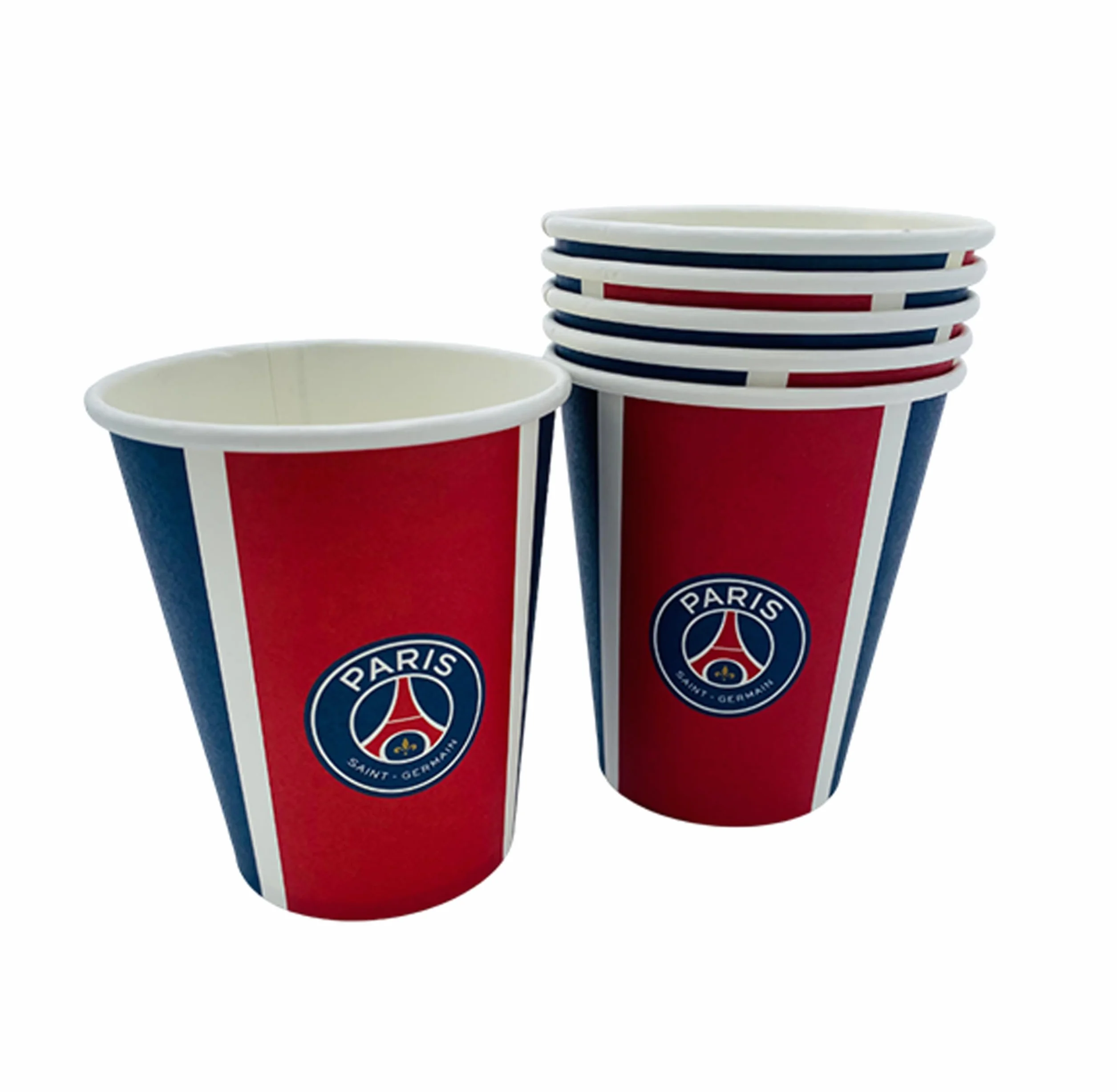 Paris Saint-Germain - Juego de 6 vasos desechables (25 cl, PSG, colección oficial