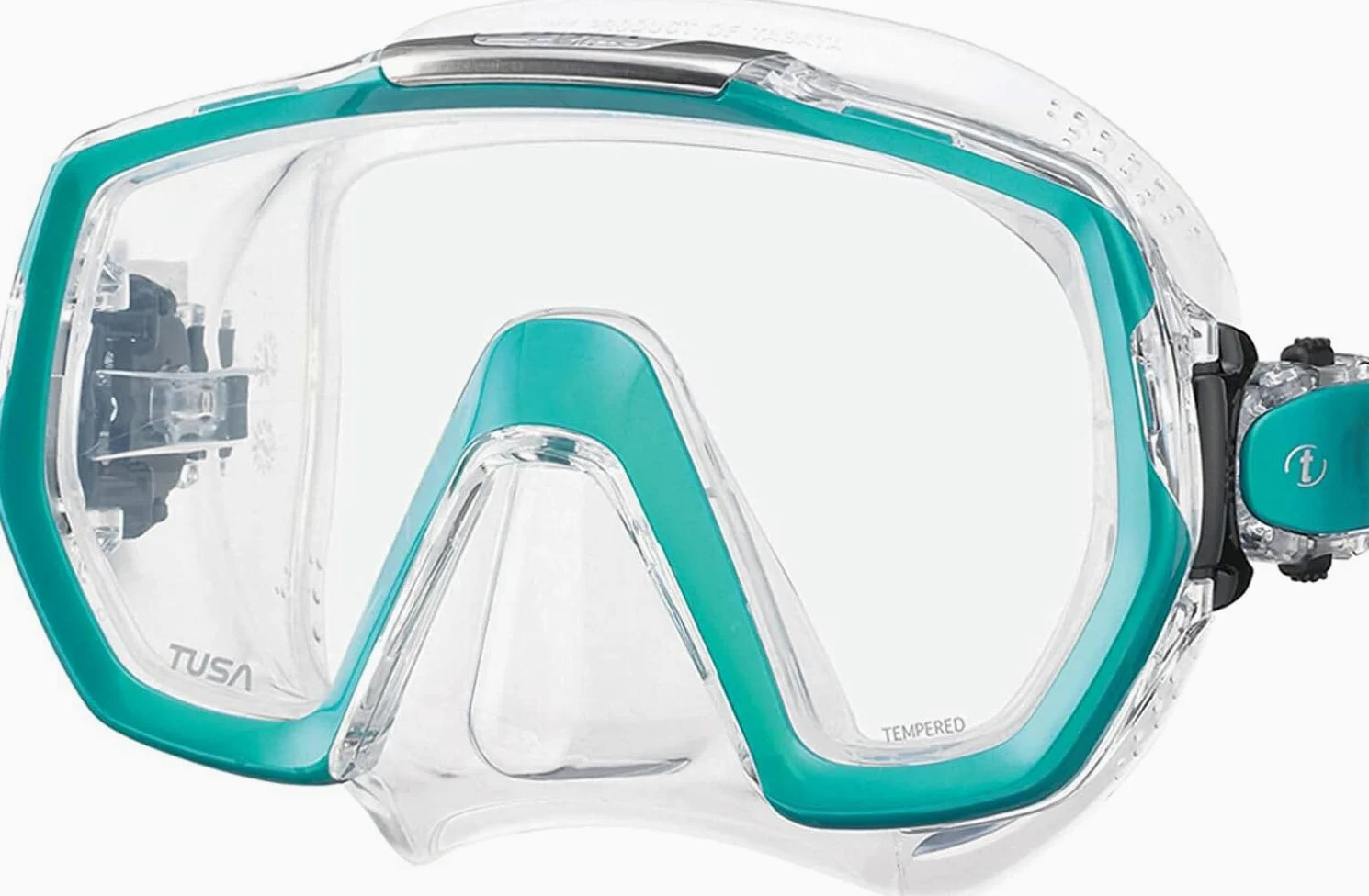 Tusa Elite Gafas Máscara de Buceo y Snorkeling Adultos, Silicona Negro/Verde