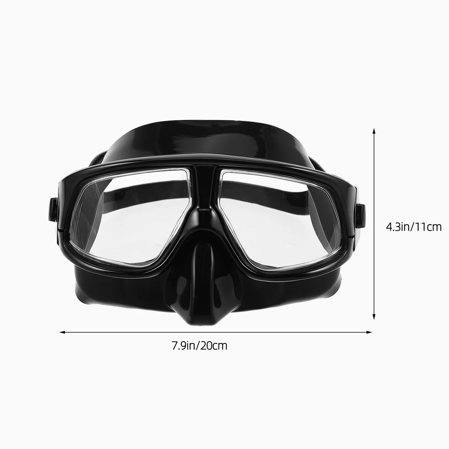 Máscara de Buceo Snorkel Ajustable para Adultos Gafas de Buceo Profesional Volumen con Amplia Visión para Natación y Snorkeling