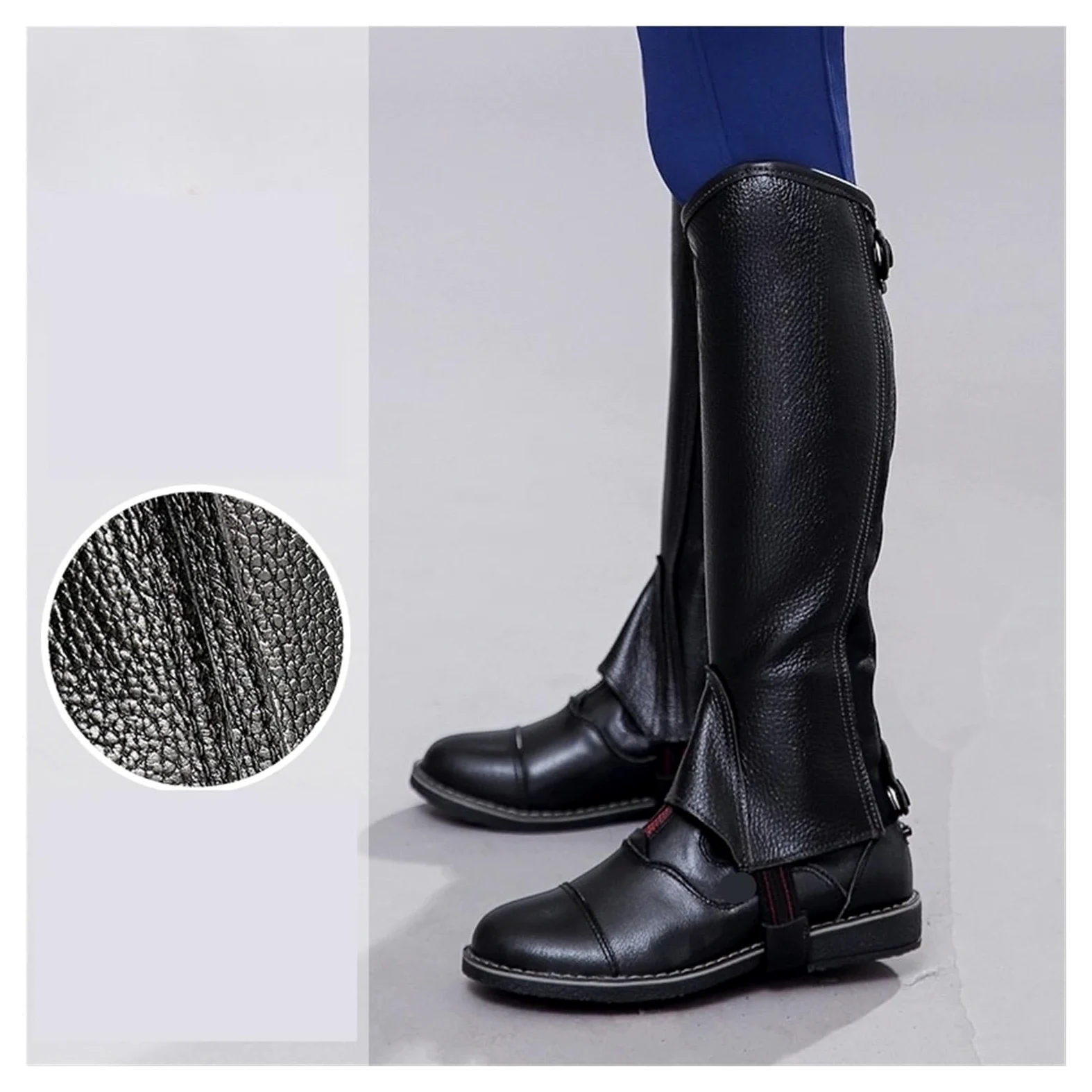 Polainas para montar a caballo Protectores de piernas Equipo protección infantil microfibra for montar Ropa ecuestre Polainas Ecuestre